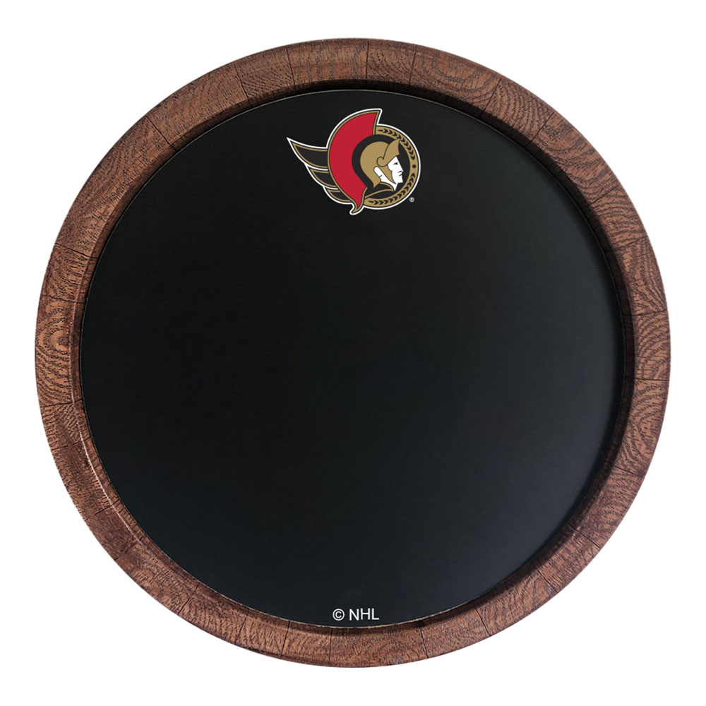 Ottawa Senators Chalkboard FAUX Barrel Top Sign