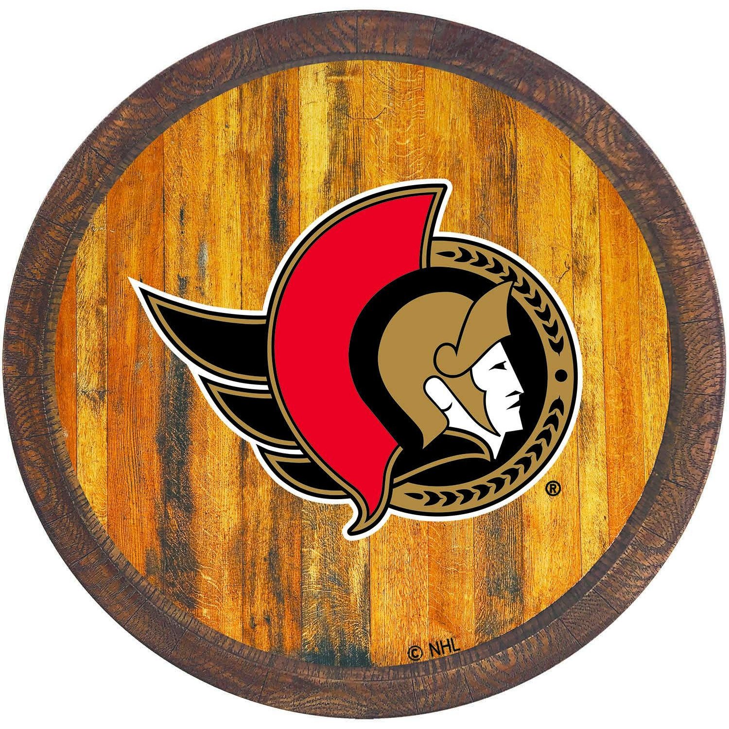 Ottawa Senators FAUX Barrel Top Sign