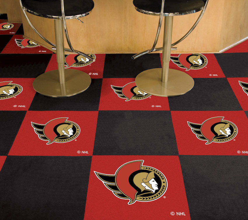 Ottawa Senators Carpet Tiles 18x18 in.