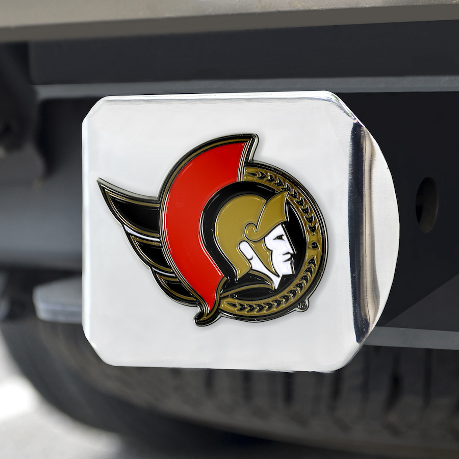 Ottawa Senators Color Chrome Trailer Hitch Cover