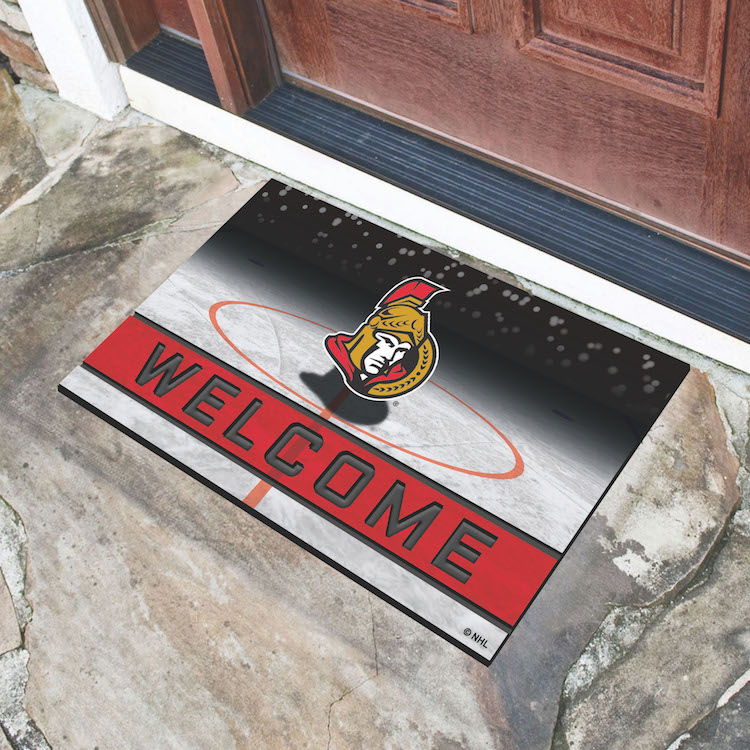 Ottawa Senators Recycled Crumb Rubber Door Mat