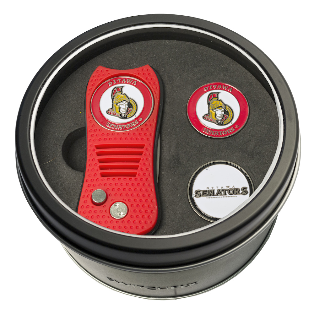 Ottawa Senators Switchblade Divot Tool and 2 Ball Marker Gift Pack