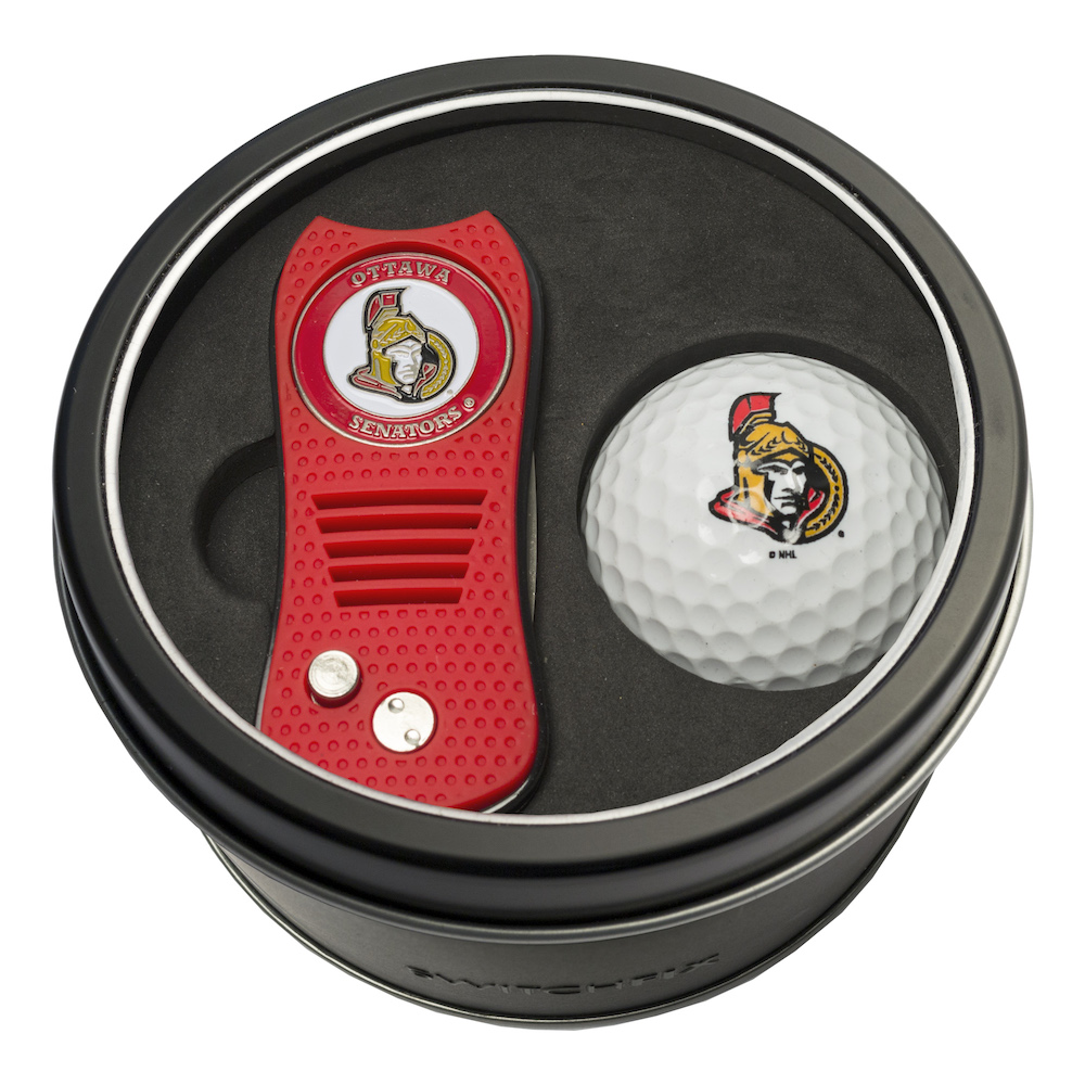 Ottawa Senators Switchblade Divot Tool and Golf Ball Gift Pack