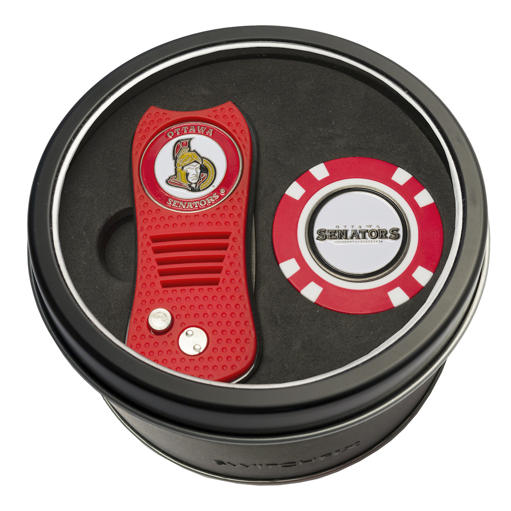 Ottawa Senators Switchblade Divot Tool and Golf Chip Gift Pack