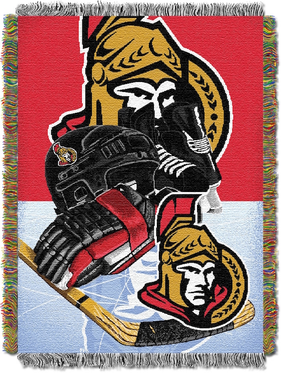 Ottawa Senators Home Ice Advantage Series Tapestry Blanket 48 x 60