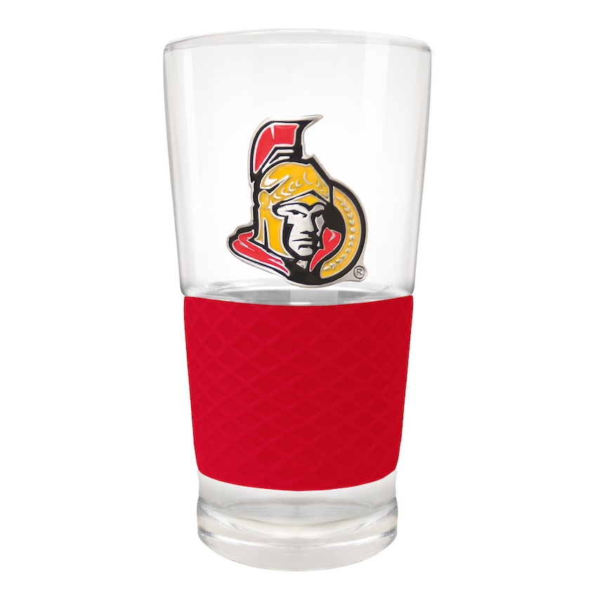 Ottawa Senators 22 oz Pilsner Glass with Silicone Grip