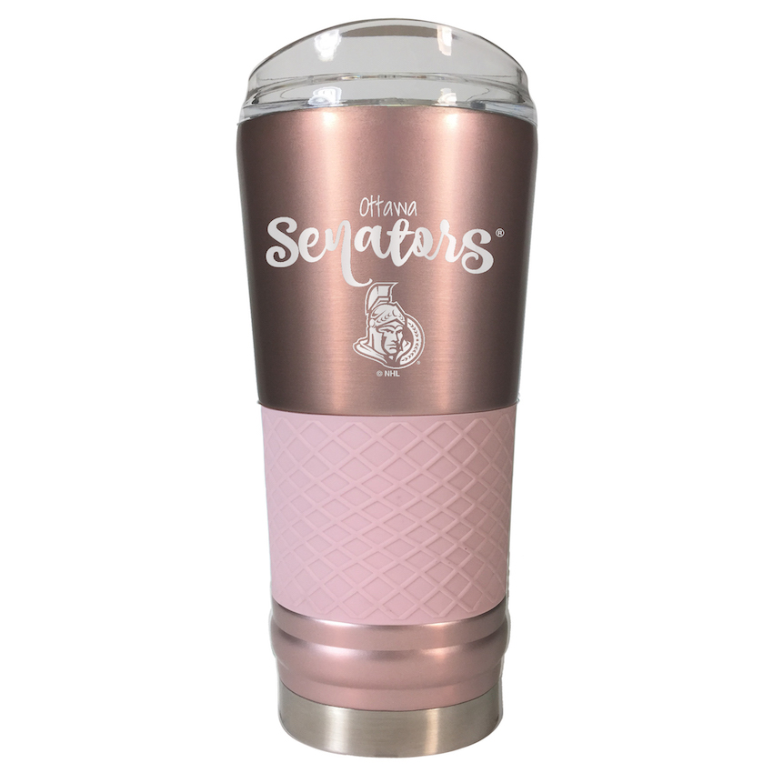 Ottawa Senators 24 oz Rose Gold Draft Travel Tumbler