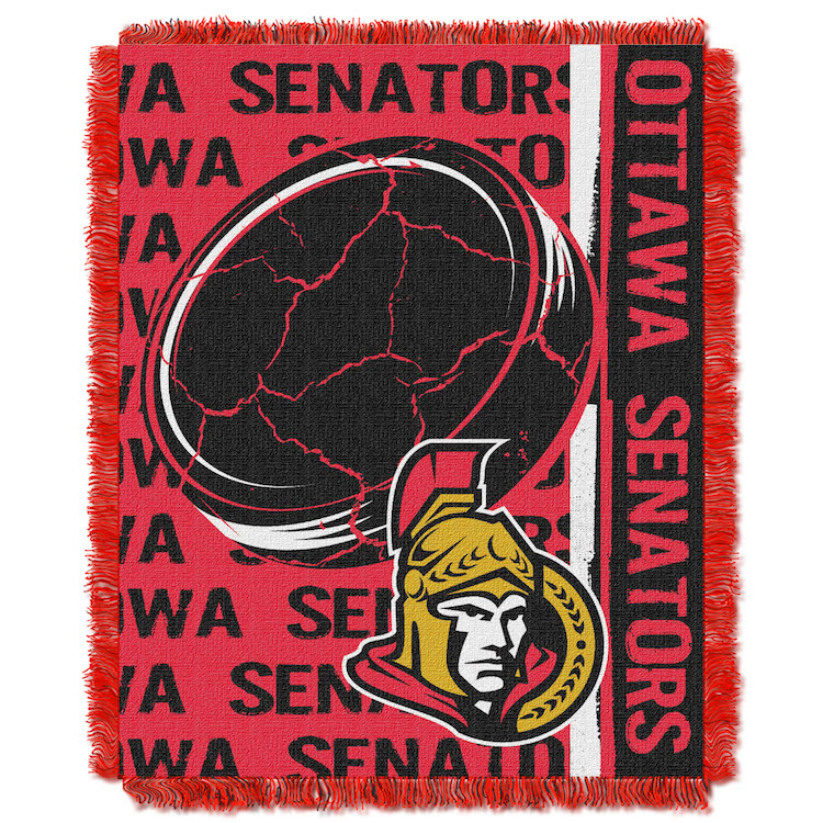 Ottawa Senators Double Play Tapestry Blanket 48 x 60