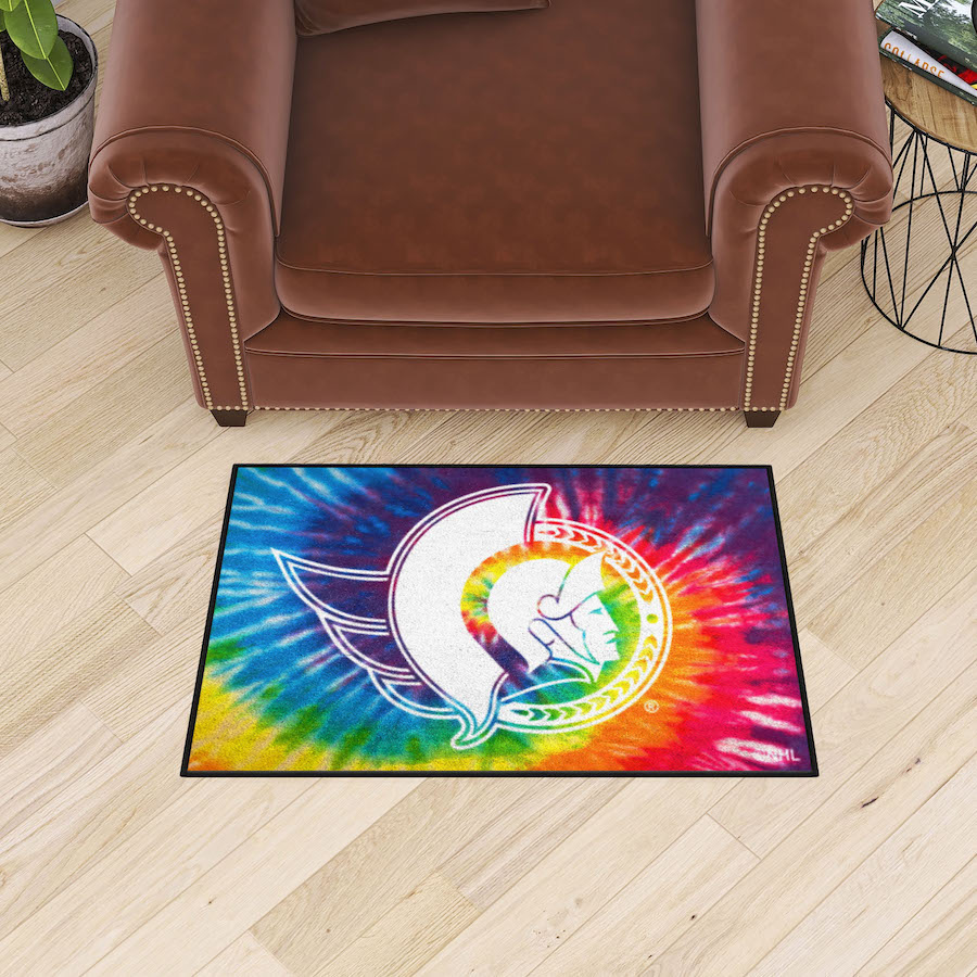 Ottawa Senators TIE-DIE 20 x 30 Starter Floor Mat