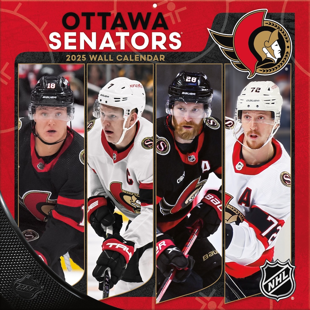 Ottawa Senators 2025 NHL Team Wall Calendar