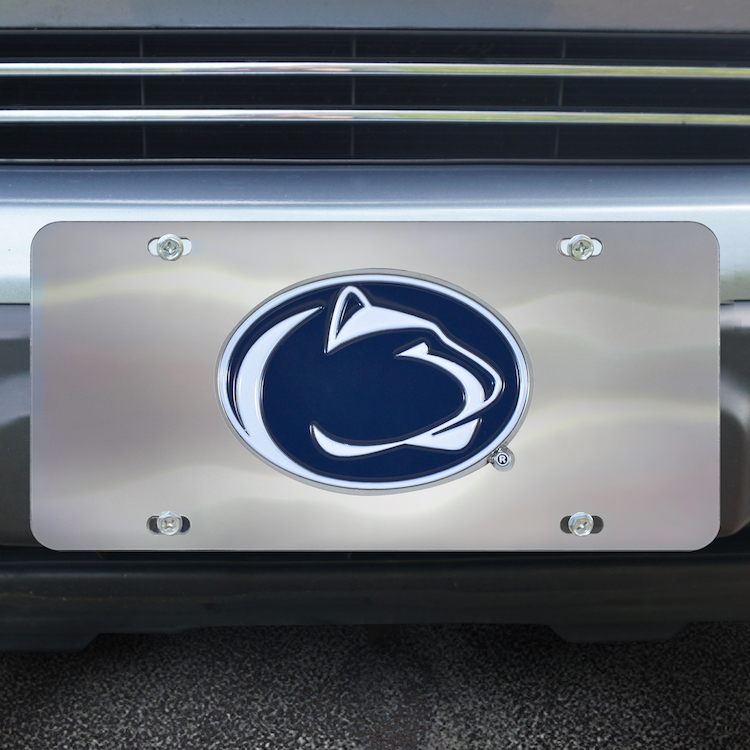 Penn State Nittany Lions Stainless Steel Die-cast License Plate