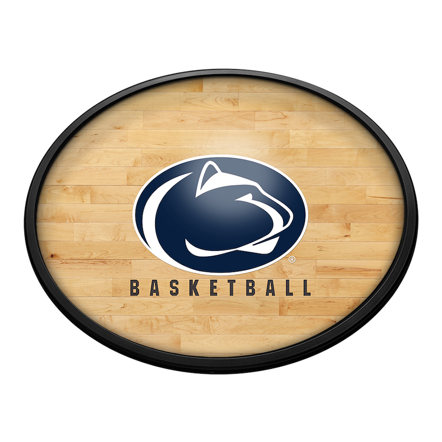 Penn State Nittany Lions HARDWOOD Slimline LED Wall Sign ~ OVAL