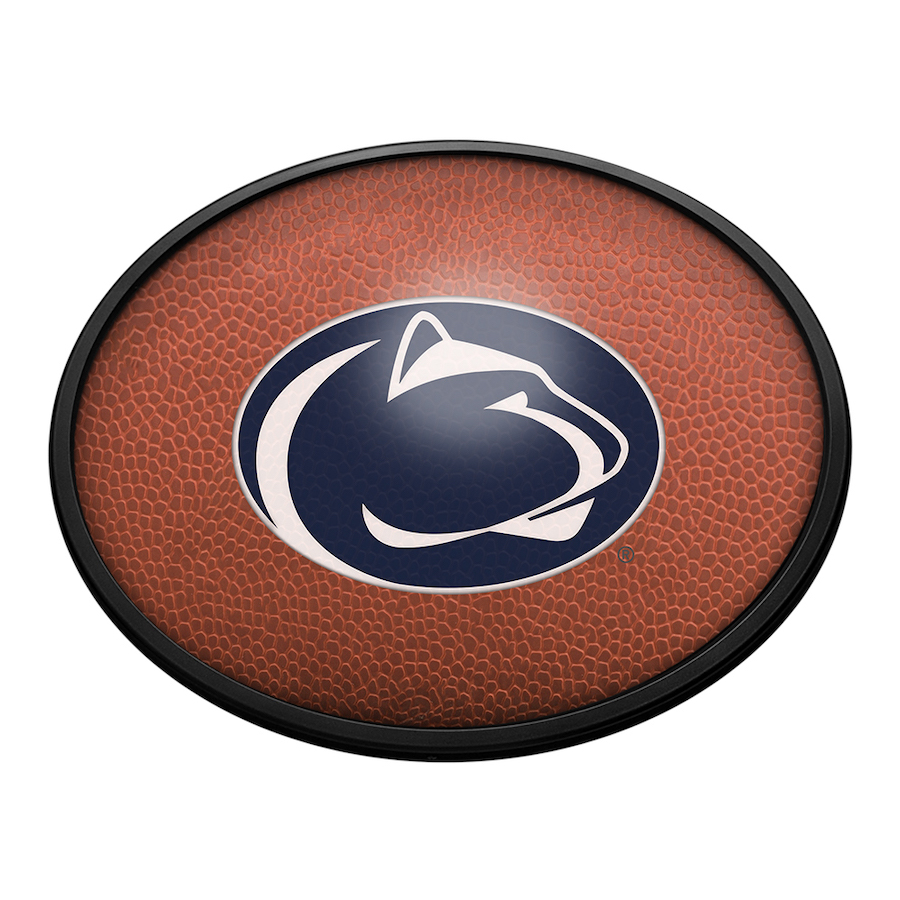 Penn State Nittany Lions PIGSKIN Slimline LED Wall Sign ~ OVAL