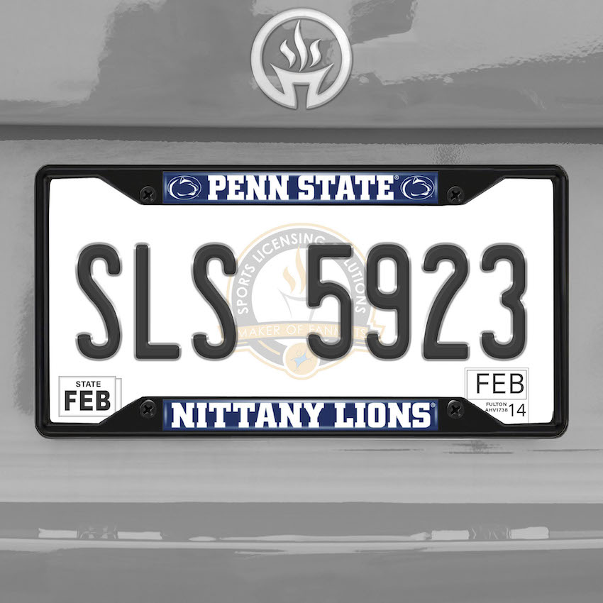 Penn State Nittany Lions Black License Plate Frame
