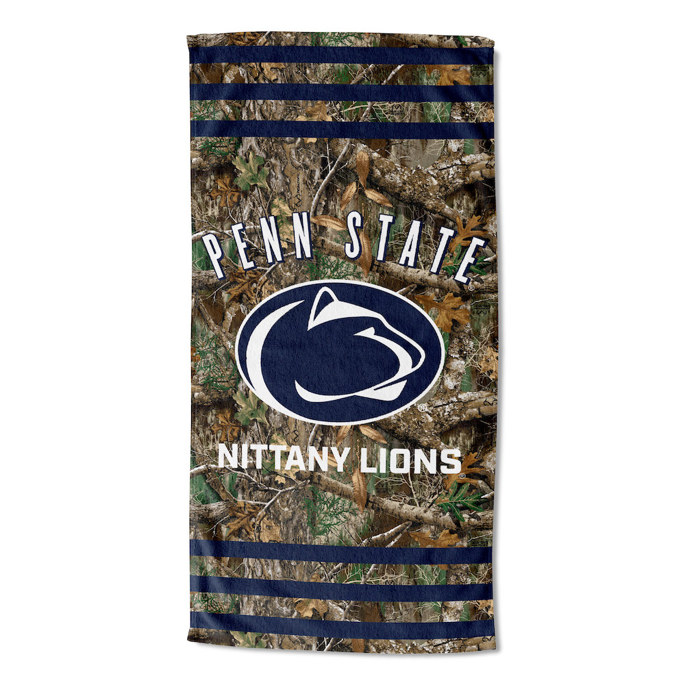 Penn State Nittany Lions Real Tree Camo 30x60 Beach Towel