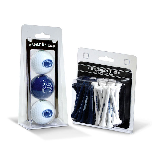 Penn State Nittany Lions 3 Ball Pack and 50 Tee Pack