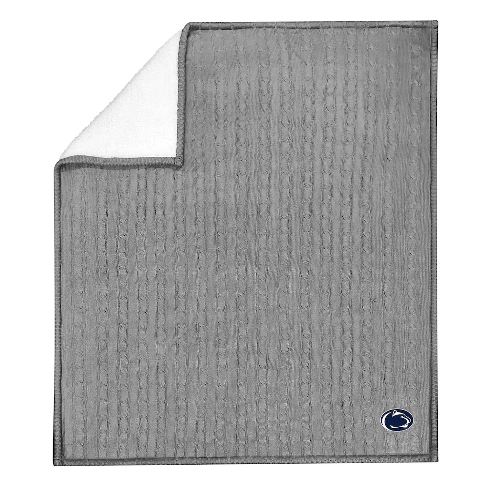 Penn State Nittany Lions Knit Sweater Throw Blanket
