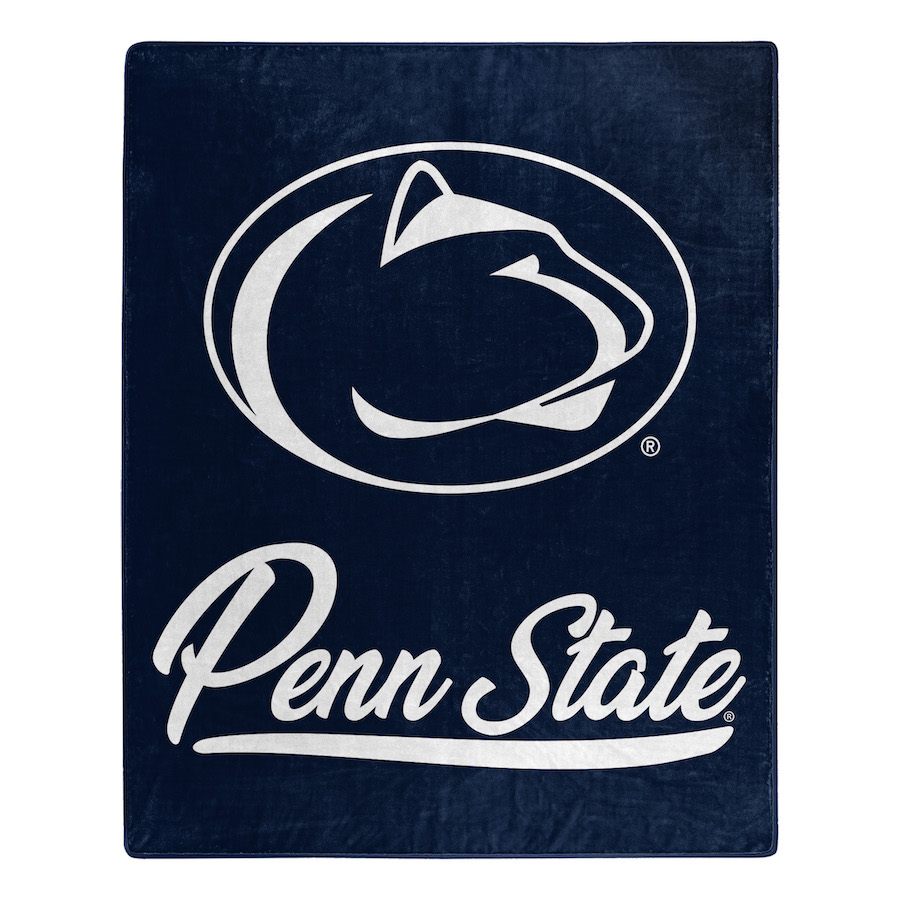 Penn State Nittany Lions Plush Fleece Raschel Blanket 50 x 60