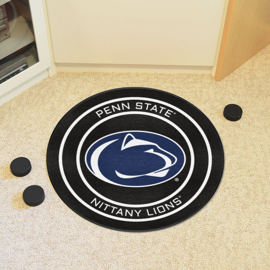 Penn State Nittany Lions Round Hockey Puck Mat