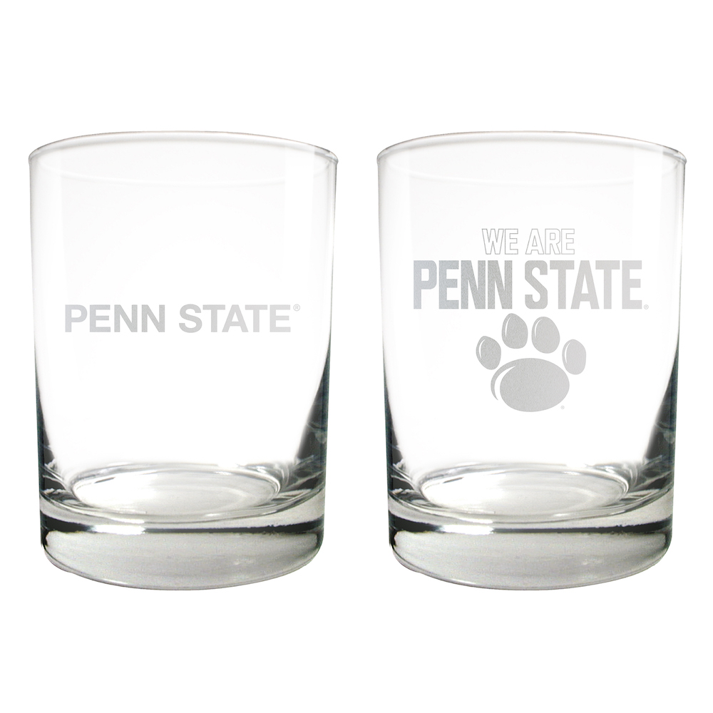 Penn State Nittany Lions 2pc Rocks Glass Set