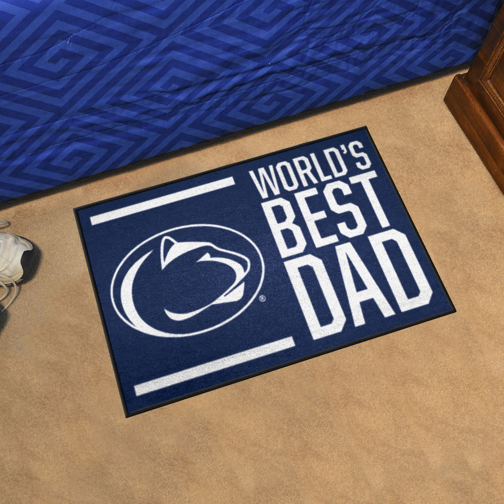 Penn State Nittany Lions 20 x 30 WORLDS BEST DAD Floor Mat