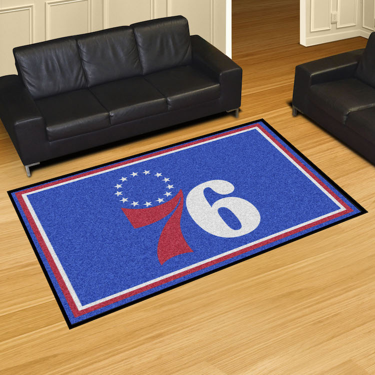 Philadelphia 76ers 5x8 Area Rug