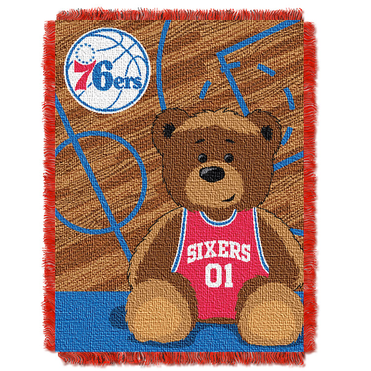 Philadelphia 76ers Woven Baby Blanket 36 x 48