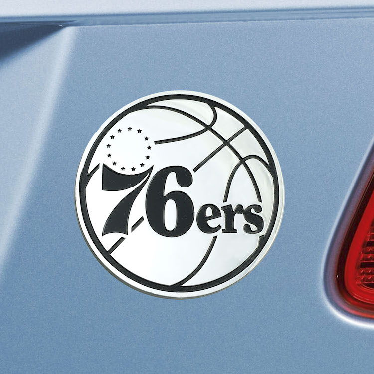 Philadelphia 76ers Metal Auto Emblem