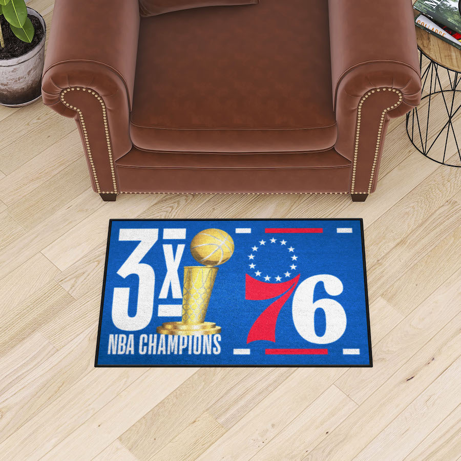 Philadelphia 76ers DYNASTY Floor Mat - 20 x 30 inch Starter style