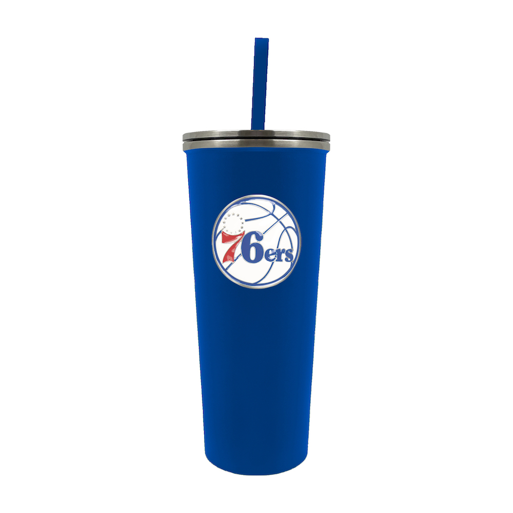 Philadelphia 76ers 24 oz Team Color Skinny Tumbler