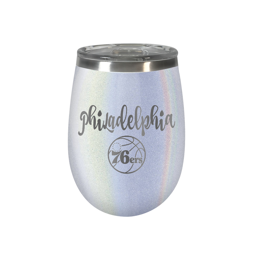 Philadelphia 76ers 10 oz OPAL Wine Tumbler