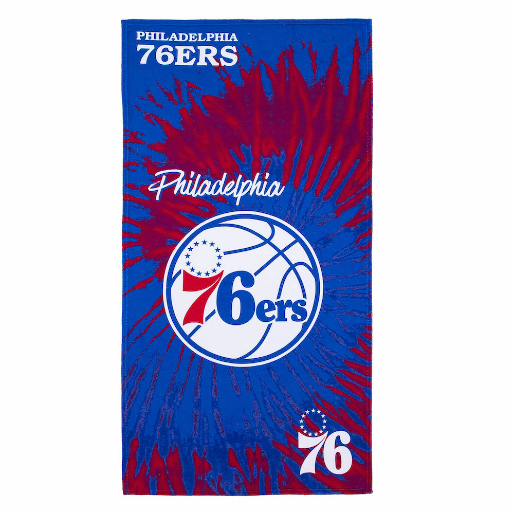 Philadelphia 76ers Pyschedelic 30x60 Beach Towel