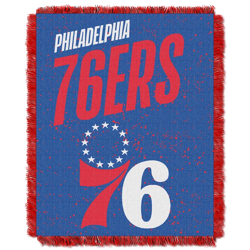 Philadelphia 76ers Double Play Tapestry Blanket 48 x 60