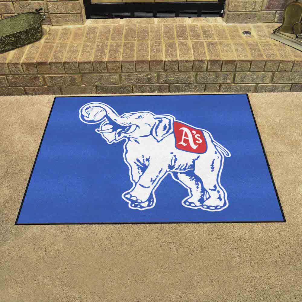 Philadelphia Athletics MLBCC Vintage ALL STAR 34 x 45 Floor Mat Throwback Logo