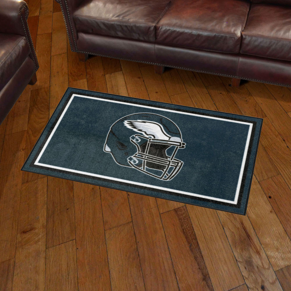 Philadelphia Eagles 3x5 Area Rug - Helmet Logo