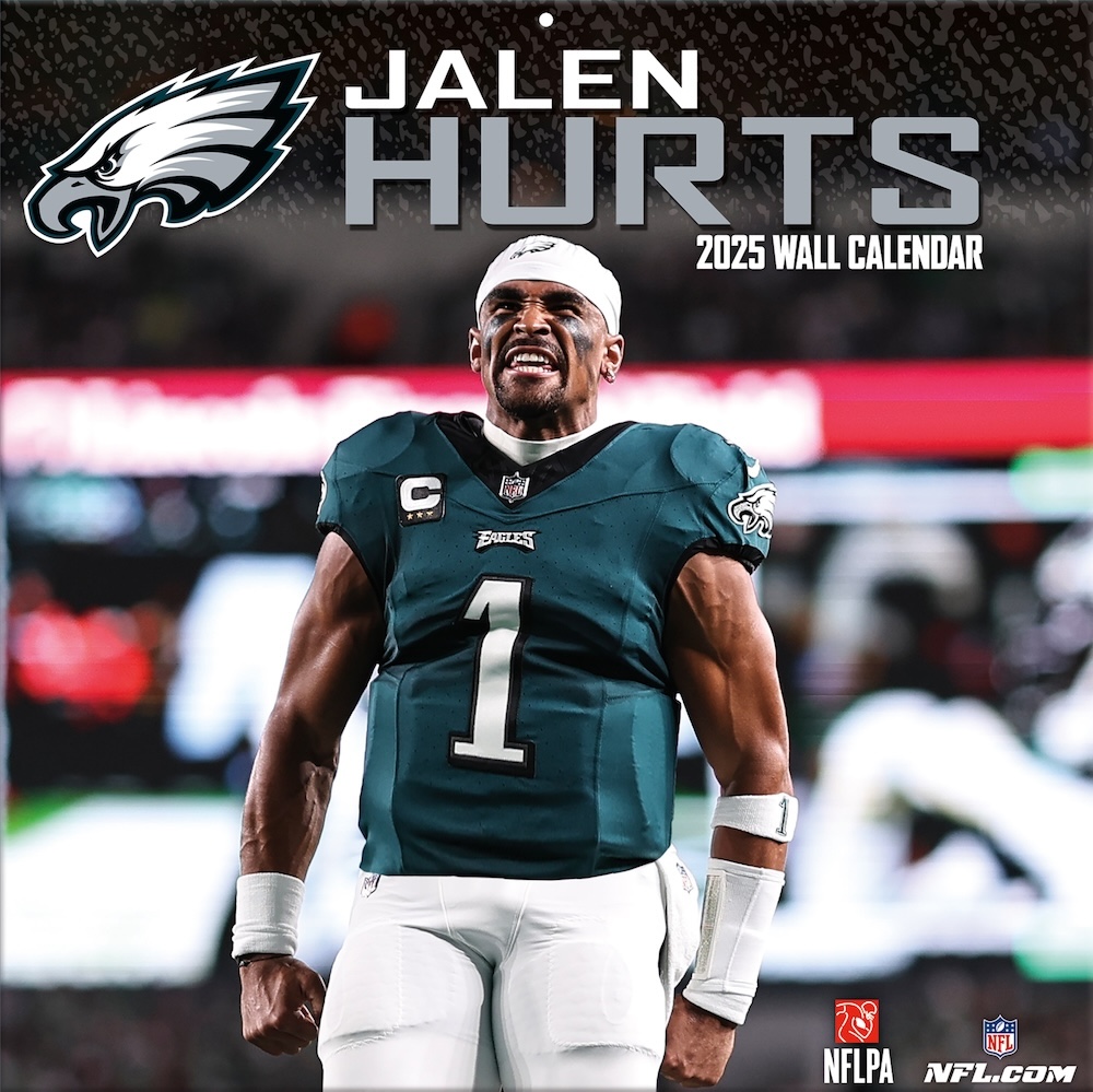 Philadelphia Eagles Jalen Hurts 2025 NFL Wall Calendar