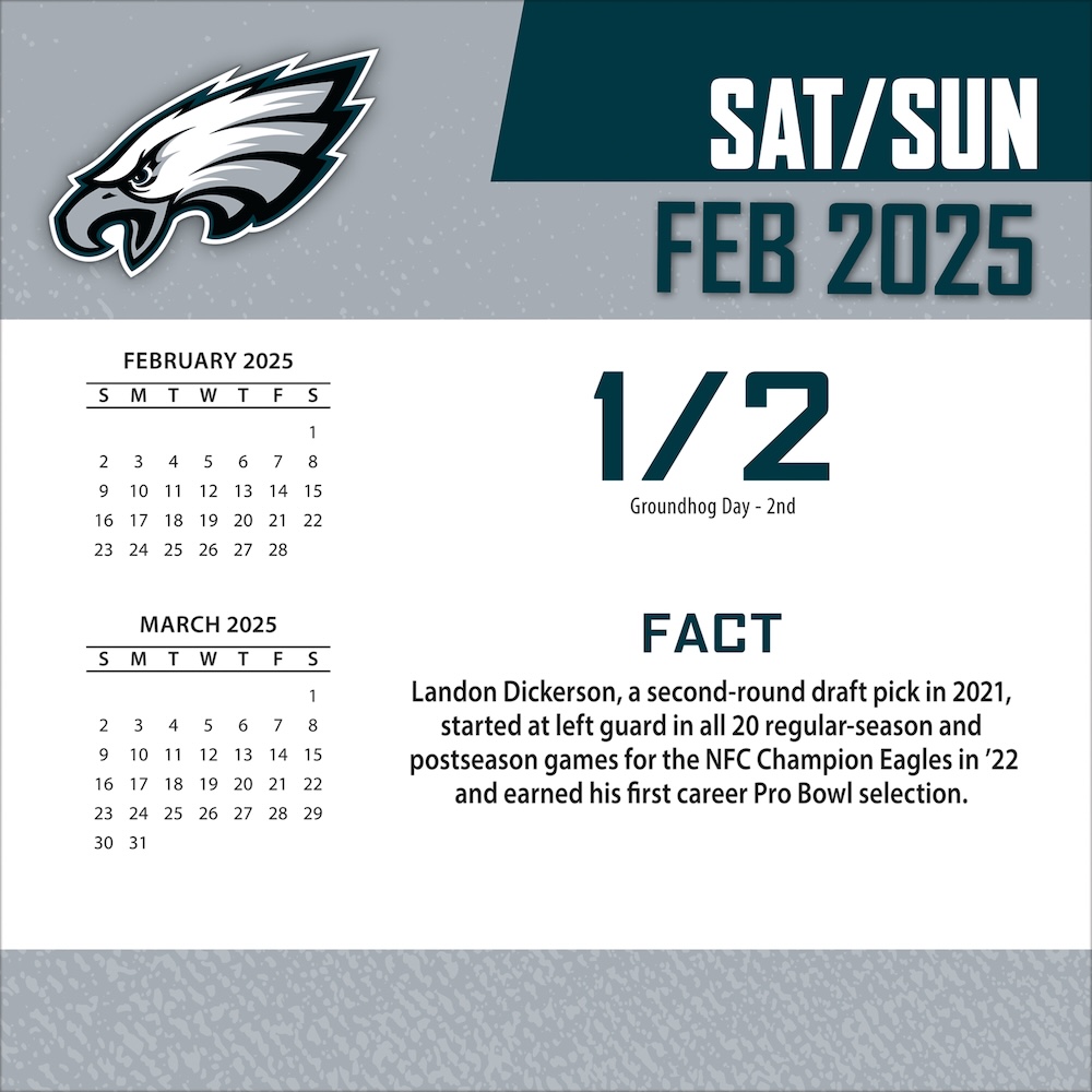 Philadelphia Eagles 2025 NFL Page-A-Day Box Calendar