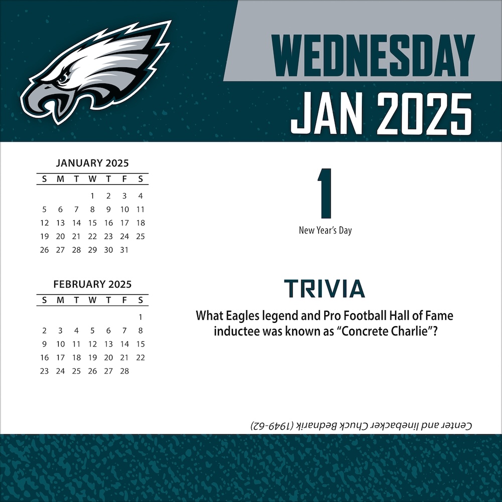 Philadelphia Eagles 2025 NFL Page-A-Day Box Calendar