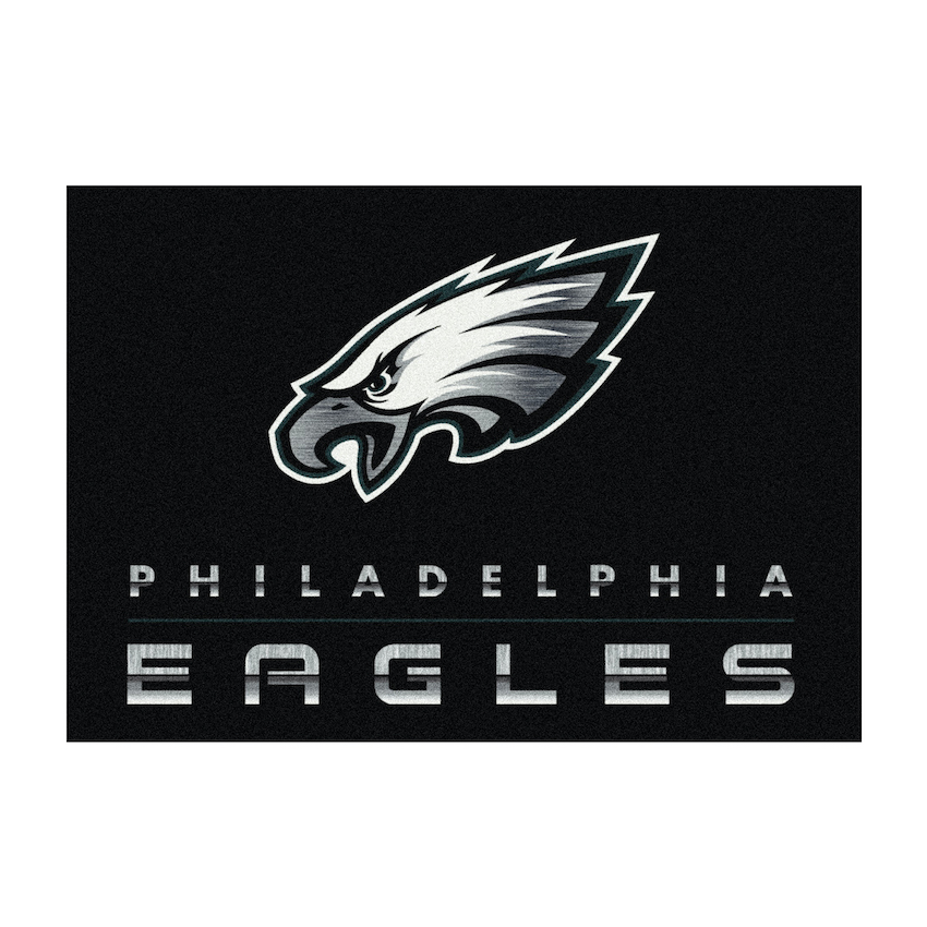 Philadelphia Eagles 4 X 6 CHROME Rug