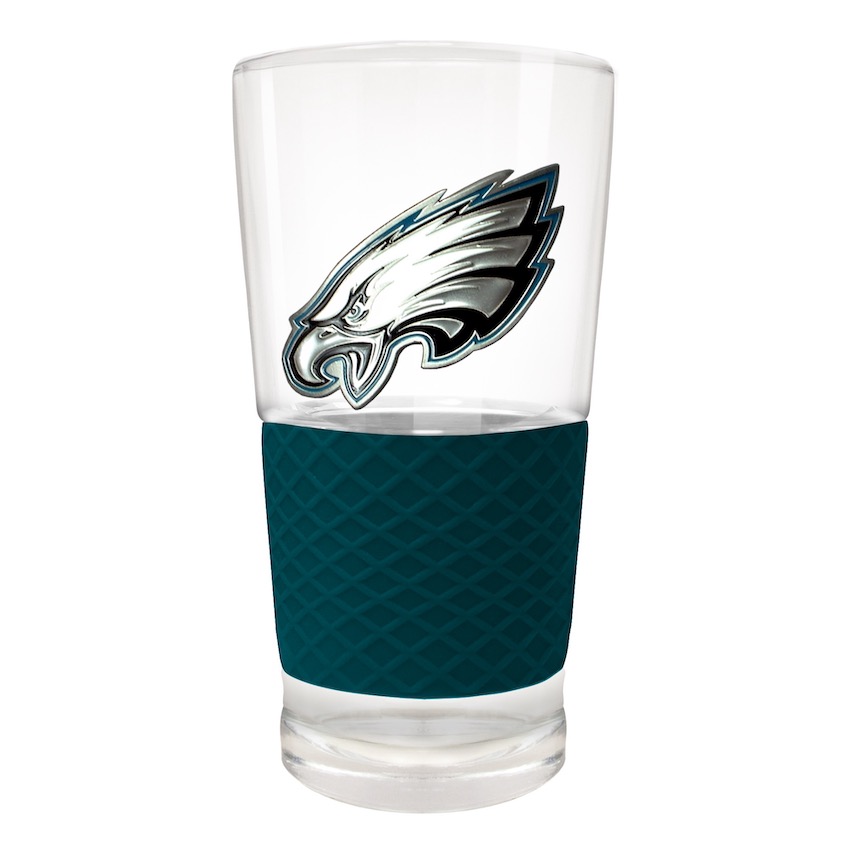 Philadelphia Eagles 22 oz Pilsner Glass with Silicone Grip
