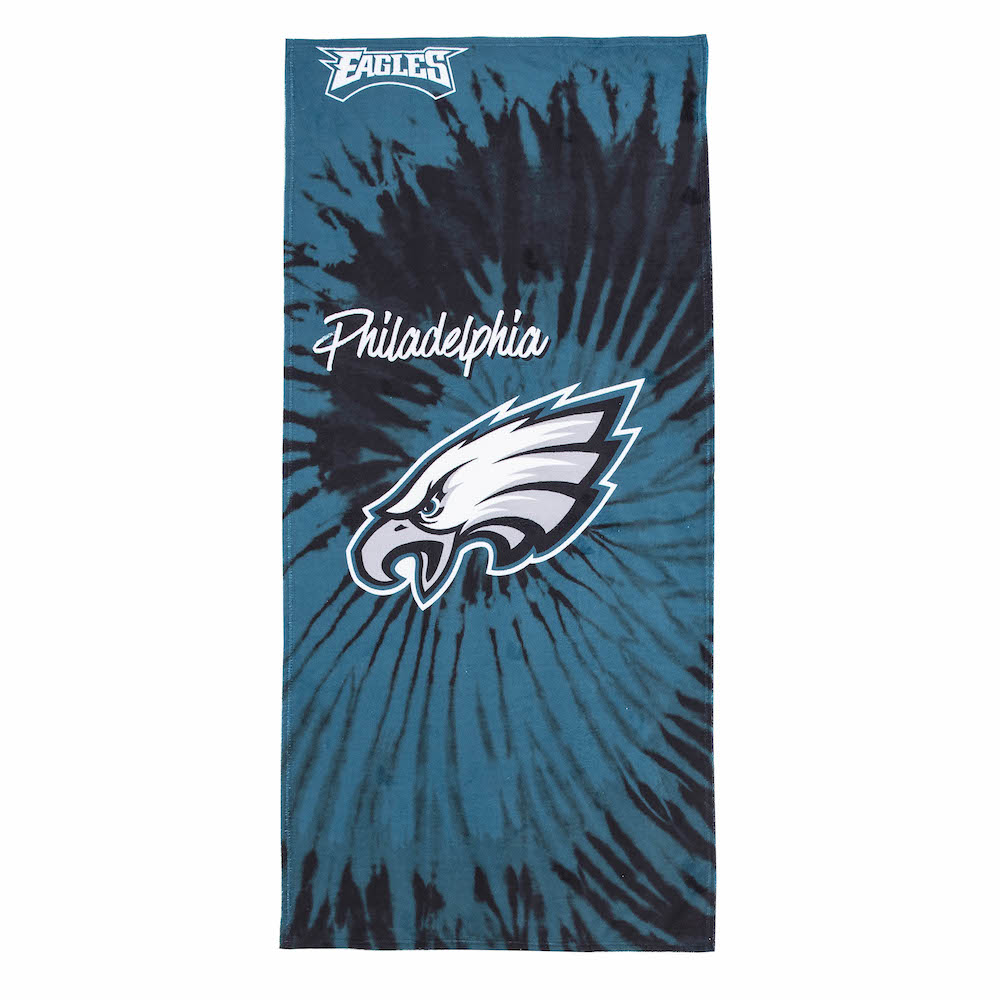 Philadelphia Eagles Pyschedelic 30x60 Beach Towel