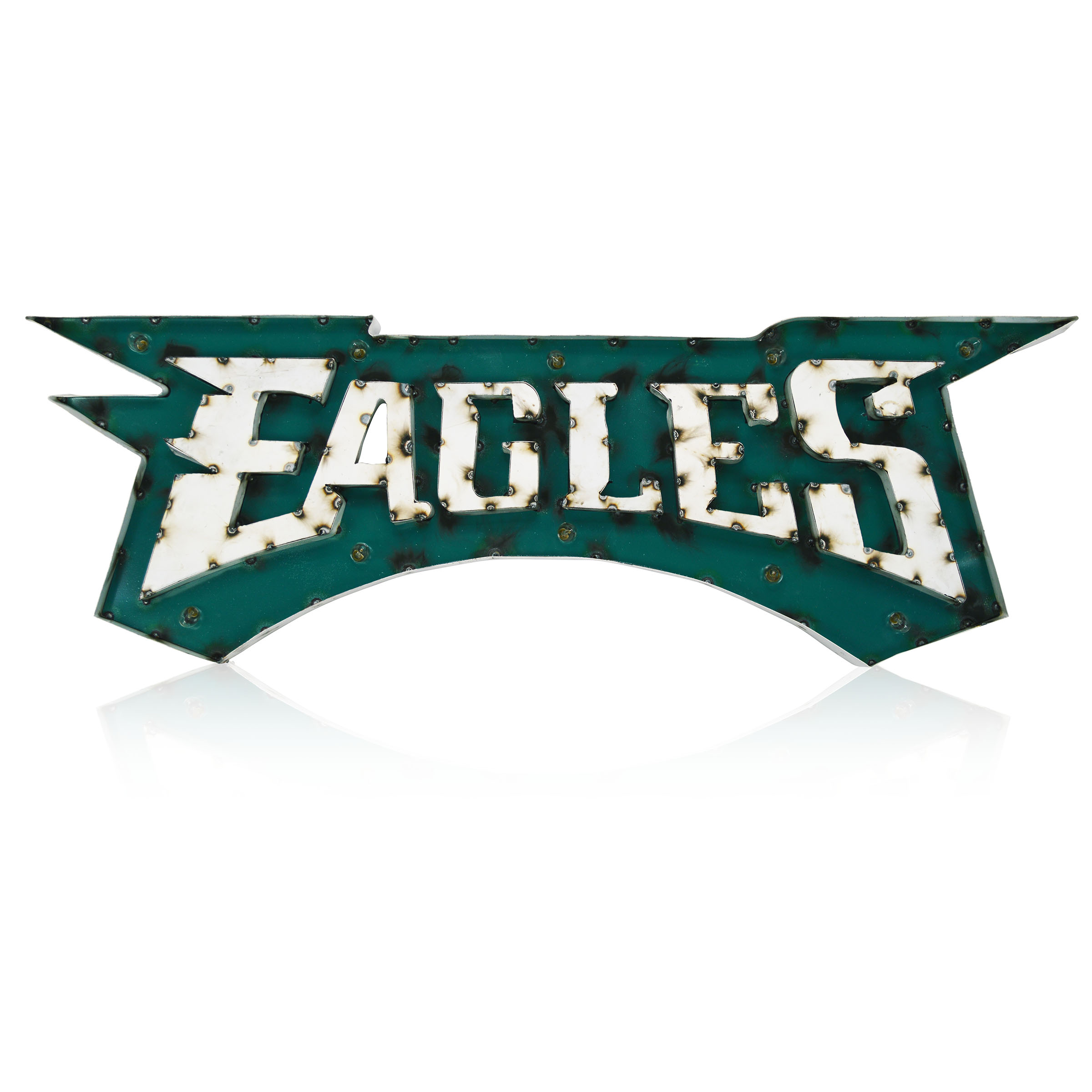 Philadelphia Eagles Recycled Metal Light Sign