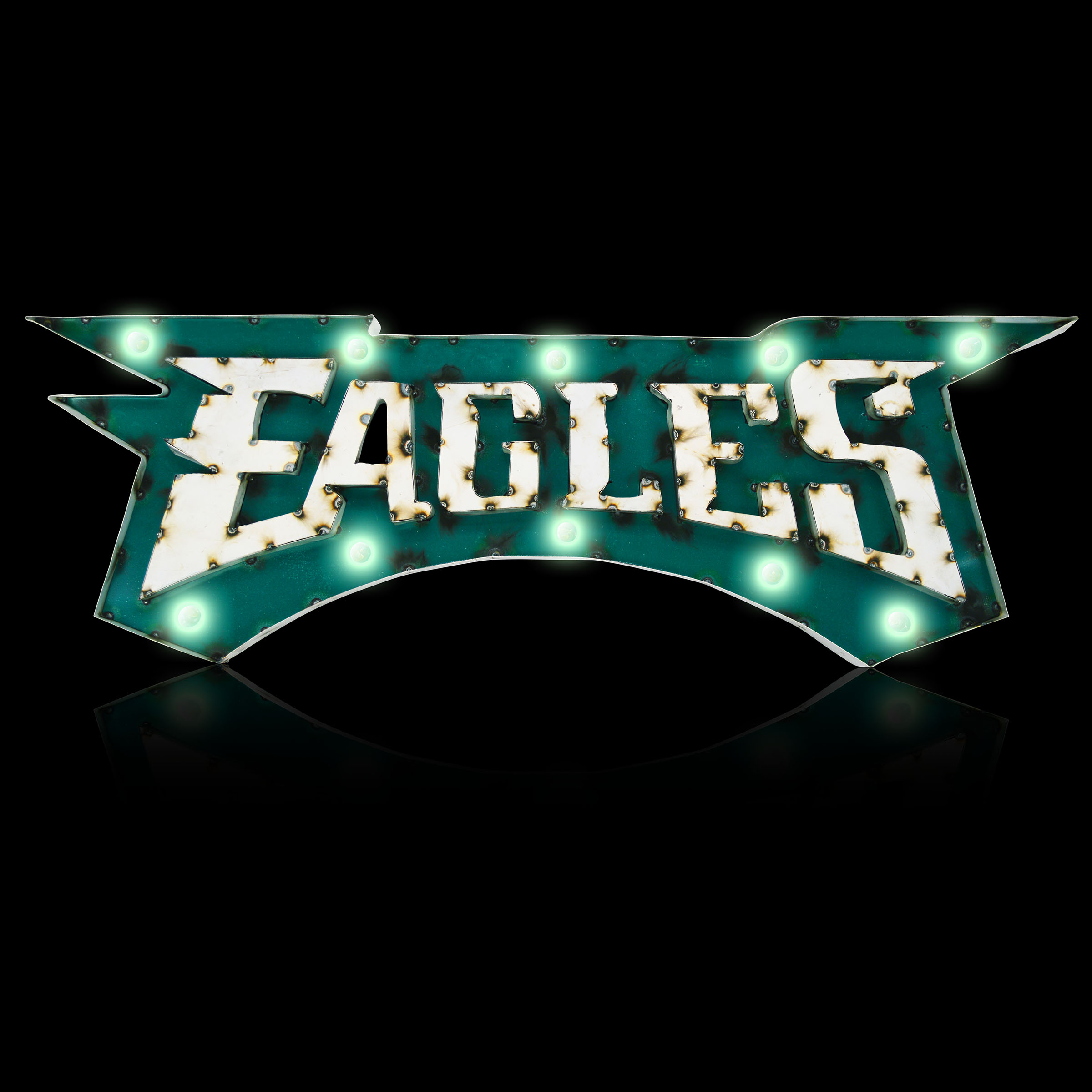 Philadelphia Eagles Recycled Metal Light Sign