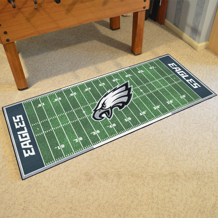 Philadelphia Eagles 30 x 72 Football Field Carpet Runner