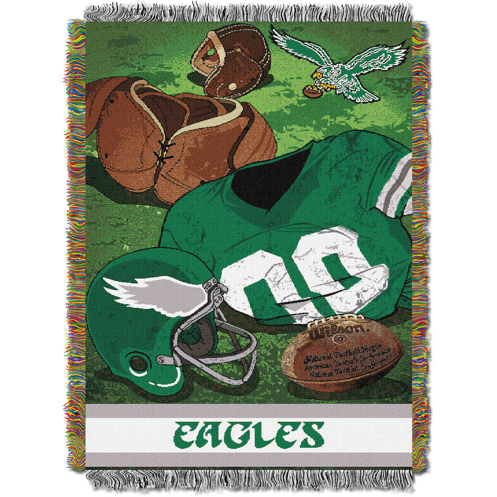 Philadelphia Eagles Commemorative VINTAGE Tapestry Throw