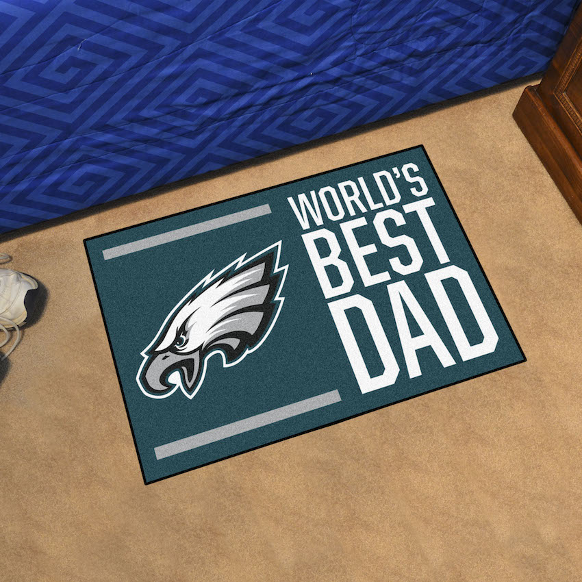 Philadelphia Eagles 20 x 30 WORLDS BEST DAD Floor Mat