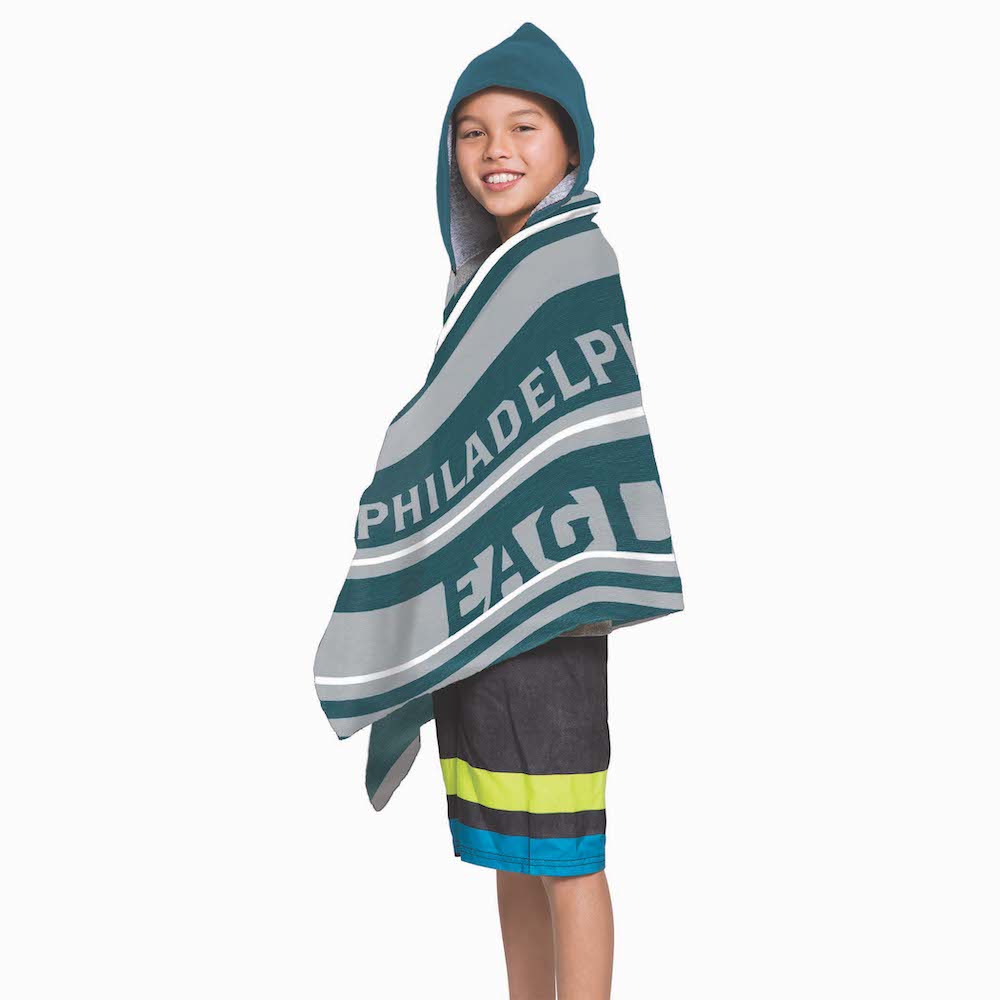 Philadelphia Eagles Youth Hooded Beach Towel