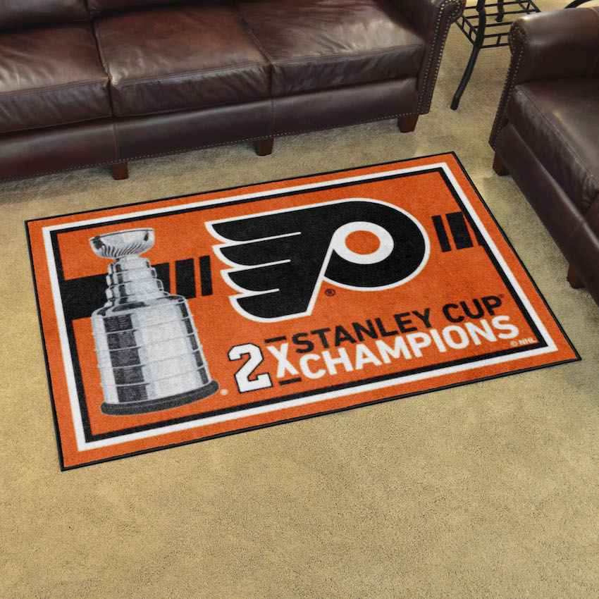 Philadelphia Flyers 4 x 6 DYNASTY Area Rug