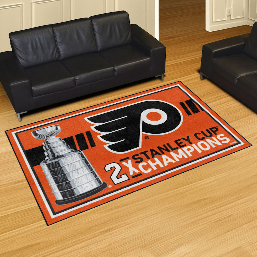 Philadelphia Flyers 5 x 8 DYNASTY Area Rug