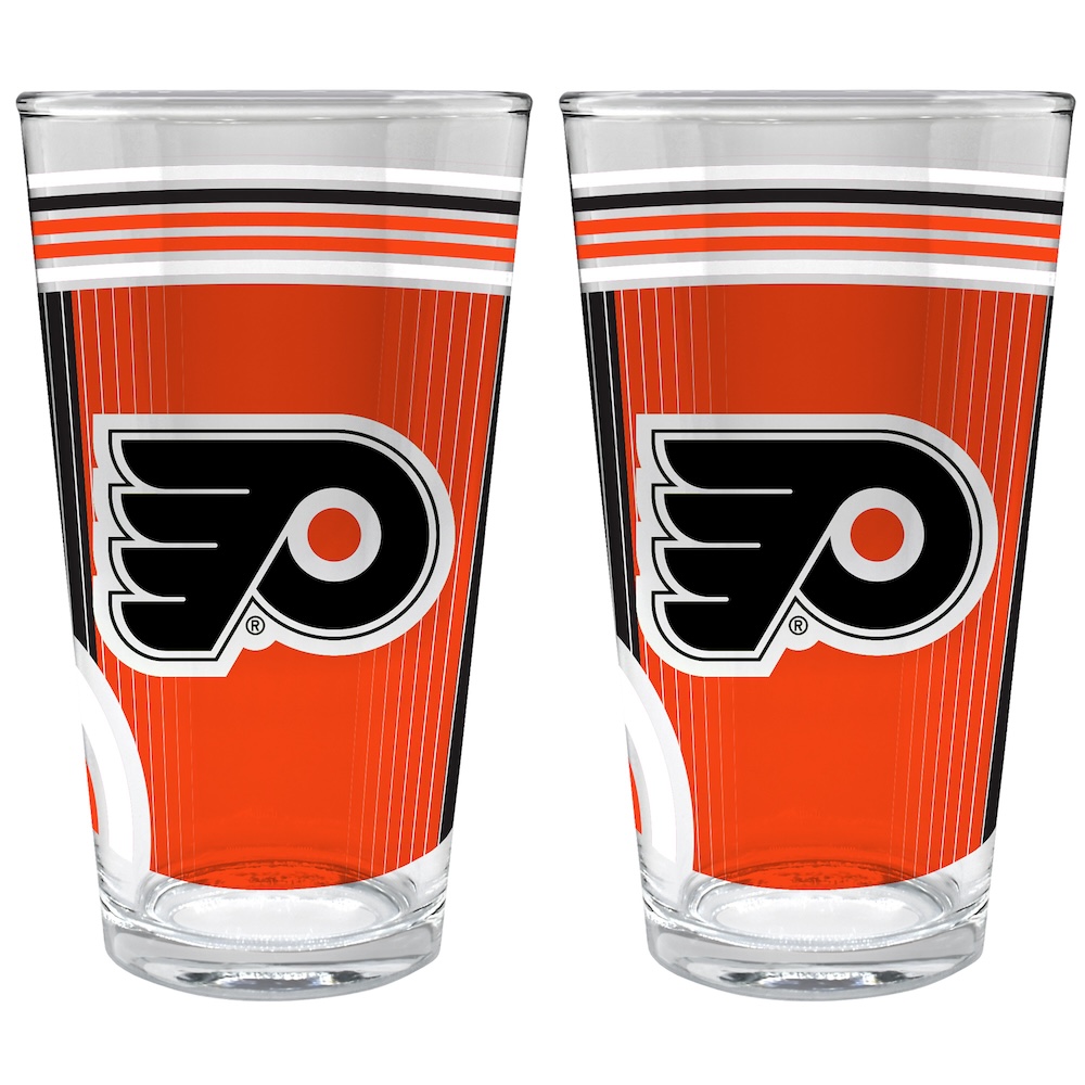 Philadelphia Flyers COOL VIBES 2 pc Pint Glass Set